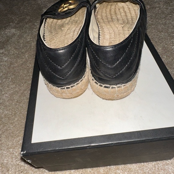 Authentic GUCCI Leather Espadrilles size 36.5 - Picture 3 of 6